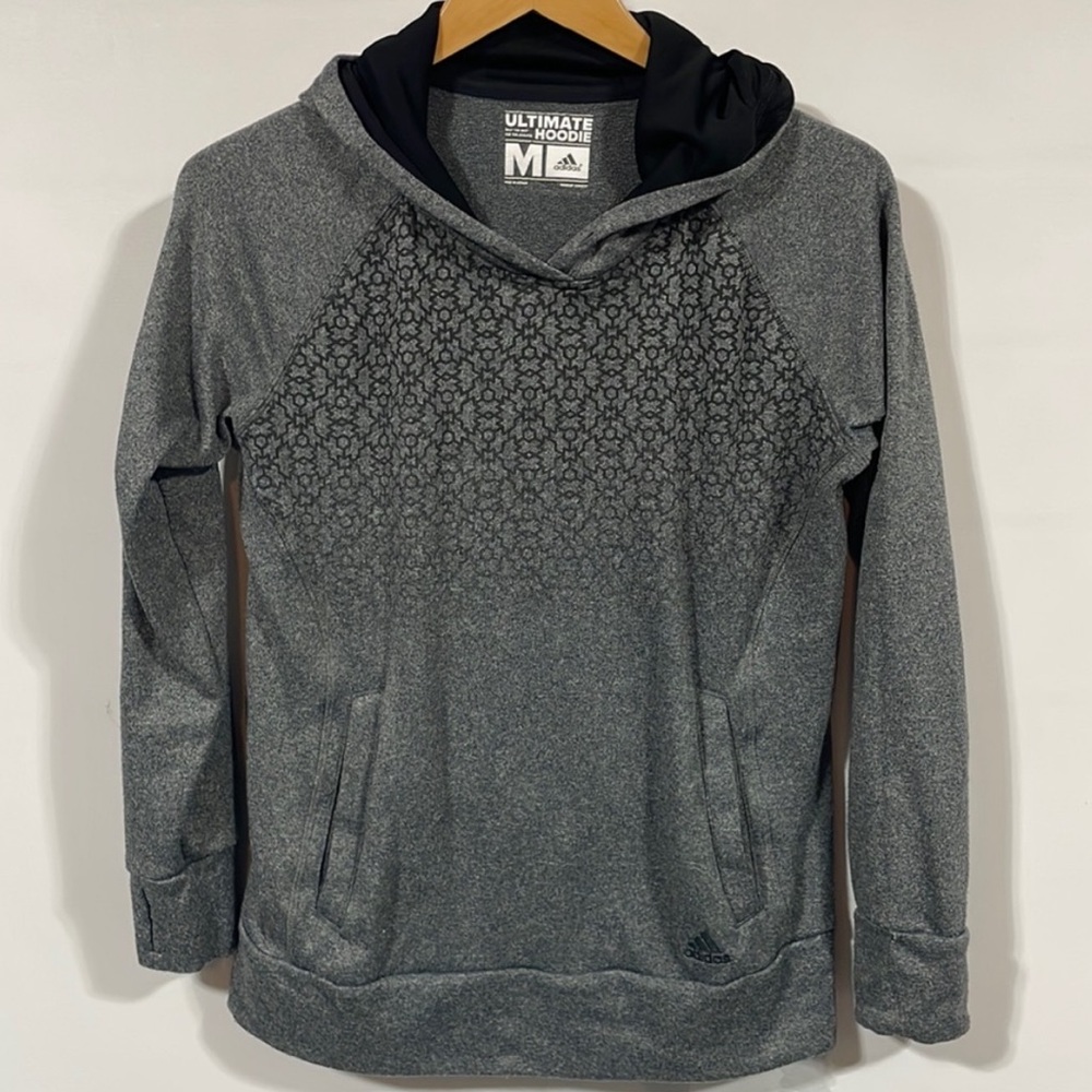 Adidas athletic fleece hoodie sweatshirt, M